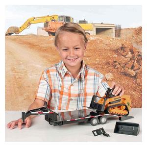 Track Skid Steer and Trailer Toy  - Yellow Big Country Farm Toys